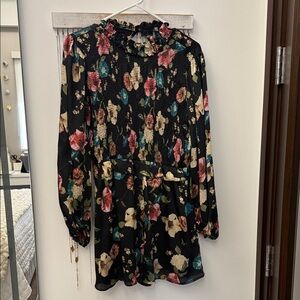 Zara Black Floral Romper